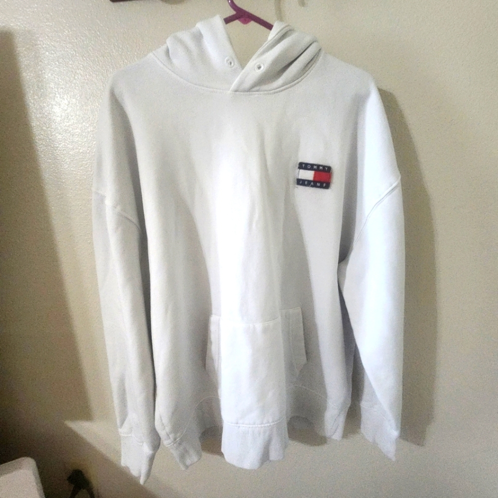 Tommy Jeans White Hoodie